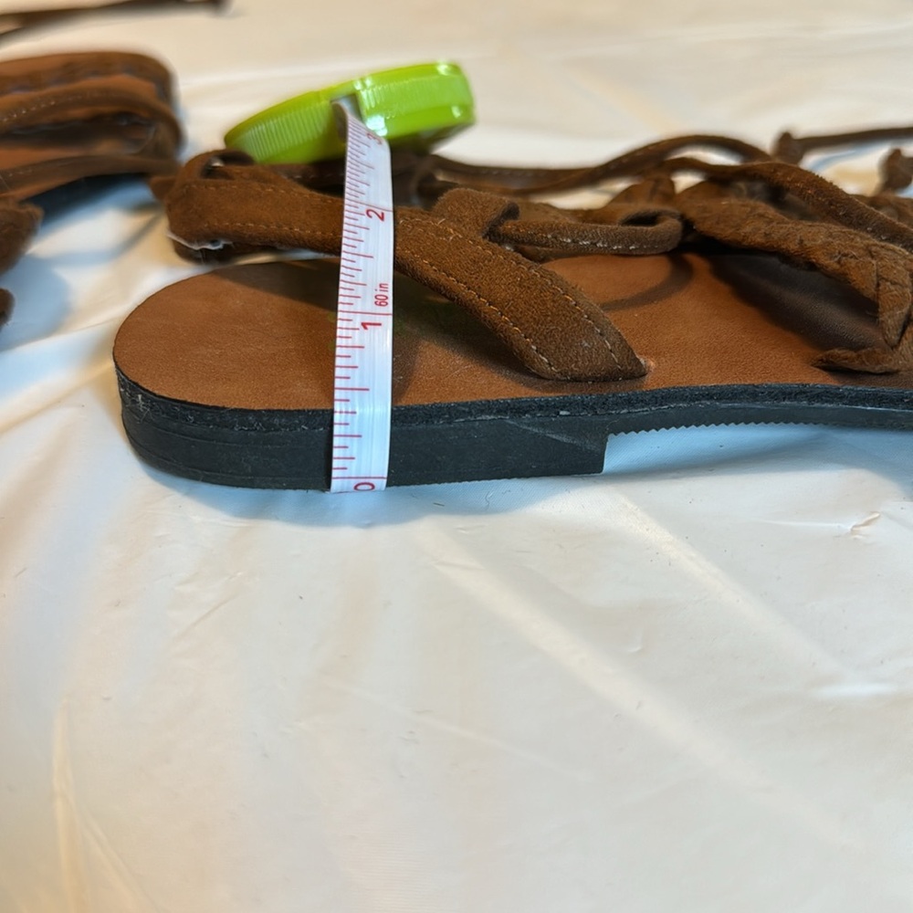 Lace-Up Sandals in Brown (Size 8.5) - Picture 4 of 6